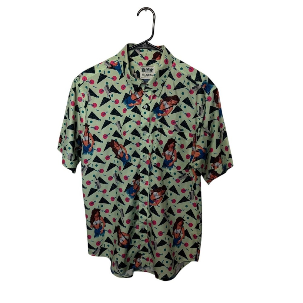 RSVLTS Saved by The Bell Shirt Mens Medium Green Kelly Kapowski Kunuflex 90s TV